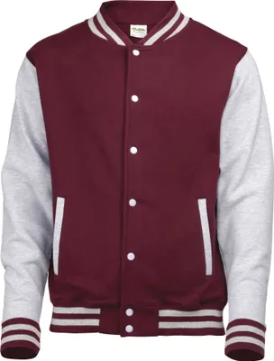 Produktbild von Awdis Uni College-Jacke RW175 (3XL) (Burgunder/Grau meliert)