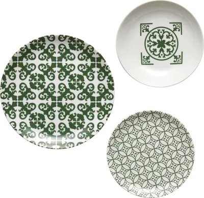 Image de Set de 18 assiettes vertes LE MAIOLICHE