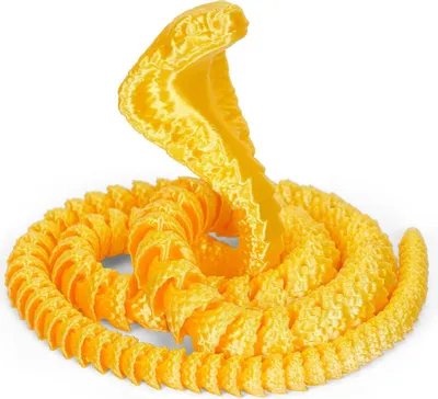 Produktbild von 3D-gedruckte Schlangenfigur mit beweglichen Gelenken, beweglich, Tiermodell, Spielzeug, Dekoration für Zuhause, Büro, Bücherregal oder Schreibtisch.