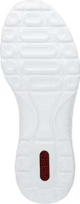 Produktbild von Rieker Damen Sneaker Schlupfschuh Zugband Stretcheinsatz L3259, Größe:39 EU, Farbe:Weiß