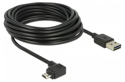 Obrázok produktu pre DeLOCK 85562, 5 m, Micro-USB B, USB A, USB 2.0, Čierna