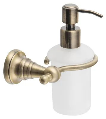 Obrázok produktu pre Dávkovač mydla DIAMOND 200 ml, matné sklo, bronz