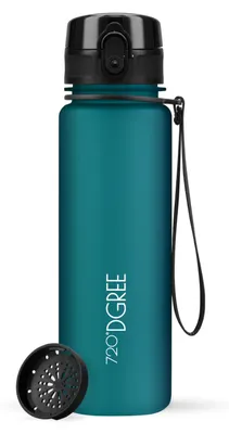 Produktbild von 720°DGREE Trinkflasche uberBottle softTouch mit Sieb smaragd green 0,5l