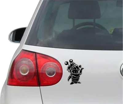 Produktbild von Aufkleber / Autoaufkleber - JDM - Die cut - MONSTERS INC BOO Decal Auto Fenster Laptop Sticker - schwarz - 88mmx116mm