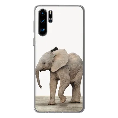 Produktbild von MuchoWow® Handyhülle Schutzhülle Hülle für Huawei P30 Pro Baby-Elefant - Tiere - Kinder - Mädchen - Jungen Silikon Softcase Handy Hülle - Schutzdeckel