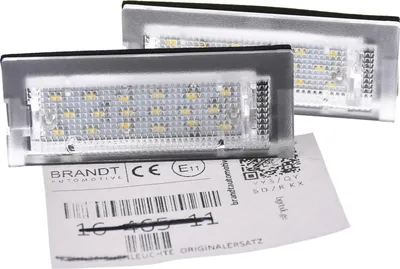 Produktbild von BRANDT AUTOMOTIVE Kennzeichenleuchten LED kompatibel mit Bmw 5er E39 Touring 1996-2004 Kennzeichenbeleuchtung