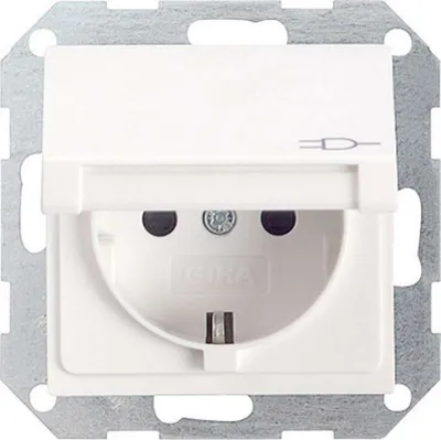 Produktbild von GIRA Einsatz Schutzkontakt-Steckdose System 55, Standard 55, E2, Event, Event Klar, Event Opak, Esprit, ClassiX Sauber- (045403)