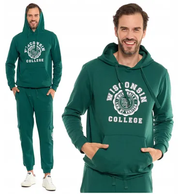 Imagen del producto de Moraj, sudadera con capucha para hombre, color verde, talla XL, cómoda