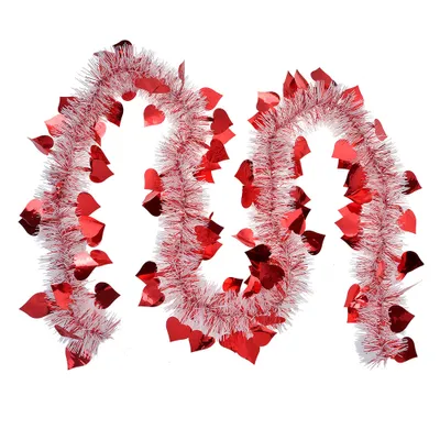 Immagine prodotto di Ghirlanda natalizia Clayre & Eef 200 cm in plastica rossa