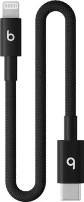 Produktbild von Beats USB-C to Lightning Woven Short Cable (20 cm) - Bolt Black