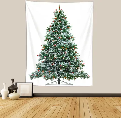 Produktbild von Weihnachtsbaum Wandteppich, Polyester Wandteppich Wandteppich Geschenke Für Weihnachten Dekor, Geburtstag Und Raum Dekor Etc (150x130cm,Farbe 9)