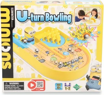 Image de Jeu de Bowling, Epoch Games, Minions U-turn, Jeu d'Action et Réflexe, 4 Ans et Plus