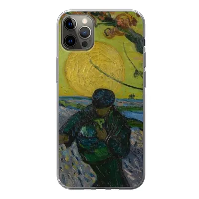 Produktbild von MuchoWow® Handyhülle Schutzhülle Hülle für iPhone 12 Pro Max Der Sämann - Vincent van Gogh Silikon Softcase Handy Hülle - Hartschale