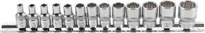 Produktbild von BGS 2269 Steckschlüssel-Einsätze 6,3 (1/4), 12-kant, 4-14 mm, 13-tlg.