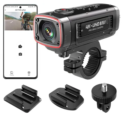 Zdjęcie produktu dla Kamera sportowa AKEEYO AKY-710S wideorejestrator 4K na motocykl - czarna