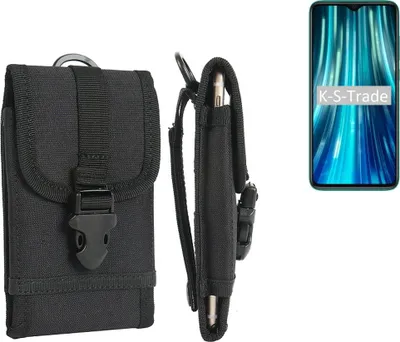 Produktbild von K-S-Trade Holster Handy Hülle kompatibel mit Xiaomi Redmi Note 8 Pro Holster Handytasche Gürtel Tasche Schutz Hülle Robust Outdoor schwarz