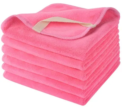 Produktbild von Gesichtstücher Waschbar Abschminktücher 30x30 cm Dunkelrosa 6er Pack