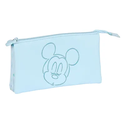 Produktbild von Portatodo Triple Mickey Mouse Clubhouse Baby Azul claro (22 x 12 x 3 cm)