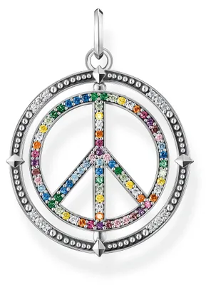 Immagine prodotto di Thomas Sabo PE941-318-7 Ciondolo Pace Arcobaleno