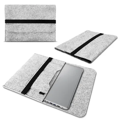 Produktbild von Sleeve Tasche für Acer Spin 3 - 5 - 7 13,3 - 14 Zoll Hülle Filz Schutzhülle CaseFarbe:Hell Grau