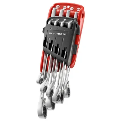 Produktbild von Facom Knarren-Ring-Maulschluessel 8-tlg Zoll
