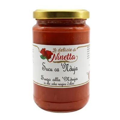 Produktbild von Tomatensauce mit scharfer kalabrischer Salami (Nduja), 290 g