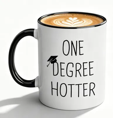 Abschluss-Tasse 11oz Keramik mit Bachelor-Hut Motiv