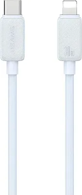 Productafbeelding van Usams Ky Serie USB-C naar Lightning kabel, 30W, 1 meter, wit (model: US-SJ692)