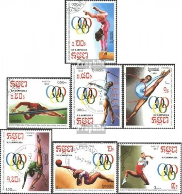 Produktbild von Briefmarken Kambodscha 1988 Mi 922-928 (kompl.Ausg.) gestempelt Olympische Spiele, Seoul 88