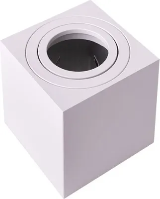 Zdjęcie produktu dla Spot natynkowy ruchomy biały kwadratowy 1xGU10 35W Ecolight EC79958