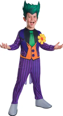 Produktbild von Joker-Deluxeverkleidung für Kinder Fasching violett-grün - 116 (5-6 Jahre)