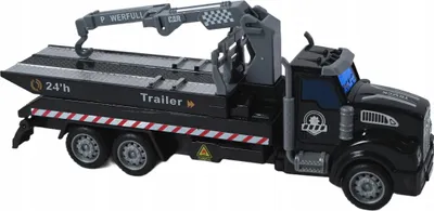 Produktbild von Spielzeug LKW Rettungsdienst & Abschleppwagen - Maßstab 1:36 Modellauto 20cm - Bewegliche Teile