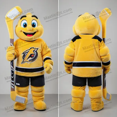 Immagine prodotto di Mascotte MASTICOT Gonfiabile a Forma di Bastone da Hockey Giallo