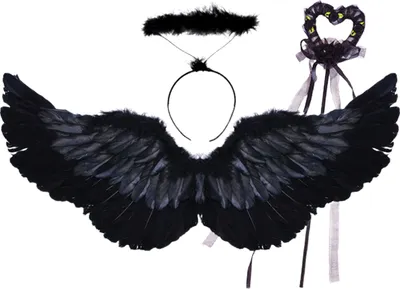 Produktbild von Cosplay-Engelsflügel, Kinder-Engelsflügel-Set mit Stirnband und Feenstab, Kunstfeder-Engels-Cosplay-Flügel für Halloween-Cosplay-Auftritte