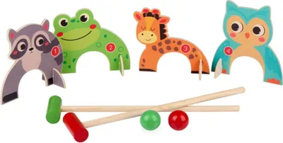 Produktbild von Eddy Toys Krocket Spiel Tier 8 Stück