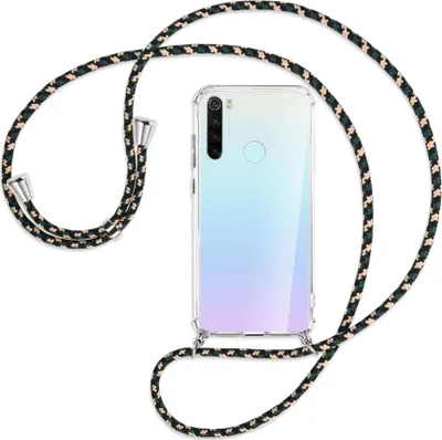 Produktbild von Handykette Backcover-Schutzhülle mit Band (Metall silberfarben) für Xiaomi Redmi Note 8 - camouflage