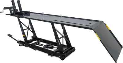 Produktbild von Weber Hebebühne Motorrad 2,20 Klassik Serie 450 schwarz bis 450kg hydraulisch Auffahrrampe abnehmbar wartungsarm Motorradhebebühne Montageständer