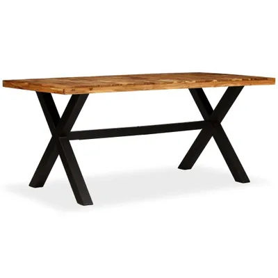 Produktbild von "2026 MODERNE"Esstisch für 4/6 Personen - CLORIS - Küchentisch elegantes Design - Massivholz Akazie und Mango 180x90x76cm - Esstische NeuMöbel152004