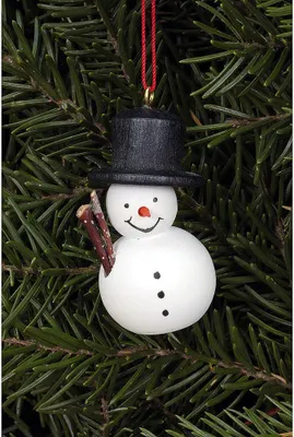 Produktbild von Christbaumschmuck Schneemann weiß (2,5x4,6cm) von Christian Ulbricht