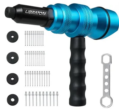 Imagen del producto de Adaptador para pistola de remaches ciegos, adaptador para taladro