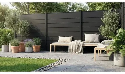 Produktbild von Pfosten GroJa Alu-Steckzaun zum Einbetonieren 7 x 7 x 150 cm anthrazit