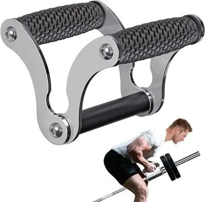 Productafbeelding van Landmijnbevestiging voor Wandmontage - V-Bar Handvat voor Halters en Krachttraining