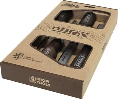 Obrázok produktu pre Sada plochých dlát, WOOD LINE PROFI, 6-12-20-26, mořený buk