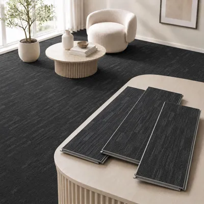 Produktbild von NoblesBox SPC Klick Vinylboden 5 mm, wasserfest, 122 x 18,4 cm, Holzoptik mit integrierter 1 mm IXPE-Unterlage