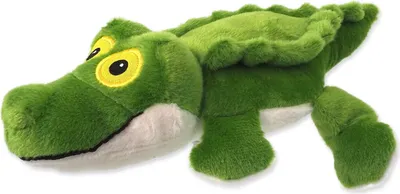 Image de Jouet chien Fantasy Silent Squeak crocodile vert 30cm