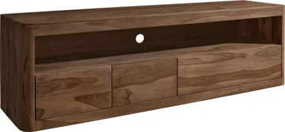 Image de MASSIVMOEBEL24 | Meuble TV 190x50 Palissandre teinté Smoked cherry TORONTO #147