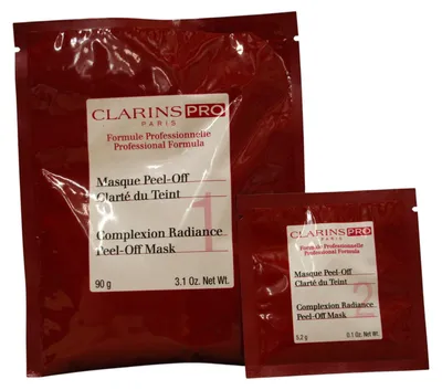 Produktbild von Set Clarins: Pro Complexion Radiance Bright Peel-Off Mask Evening Face 20 pcs 5.2 g + Pro Complexion Radiance Bright Peel-Off Mask Evening Face 20 pcs 90 g