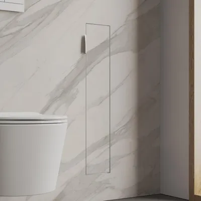 Immagine prodotto di Modulo WC a incasso Kronenbach Cube Design, dimensioni 15,4 x 80,3 cm, apertura porta a destra