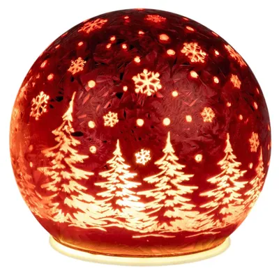 Produktbild von Formano LED Deko Kugel Weihnachten Sternenhimmel 12 cm Leuchtkugel Timer 6/18h