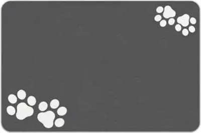 Produktbild von Hundefuttermatte, saugfähige Napfmatte für Böden, Futtermatte für Hunde, Katzen und Haustiere (40 x 60 cm)